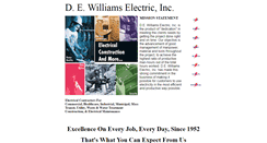 Desktop Screenshot of dewilliamselectric.com