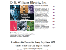 Tablet Screenshot of dewilliamselectric.com